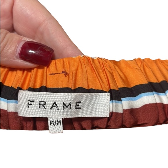 Frame striped pants. Size M. Sunrise multi color. Absolutely beautiful - Picture 7 of 9